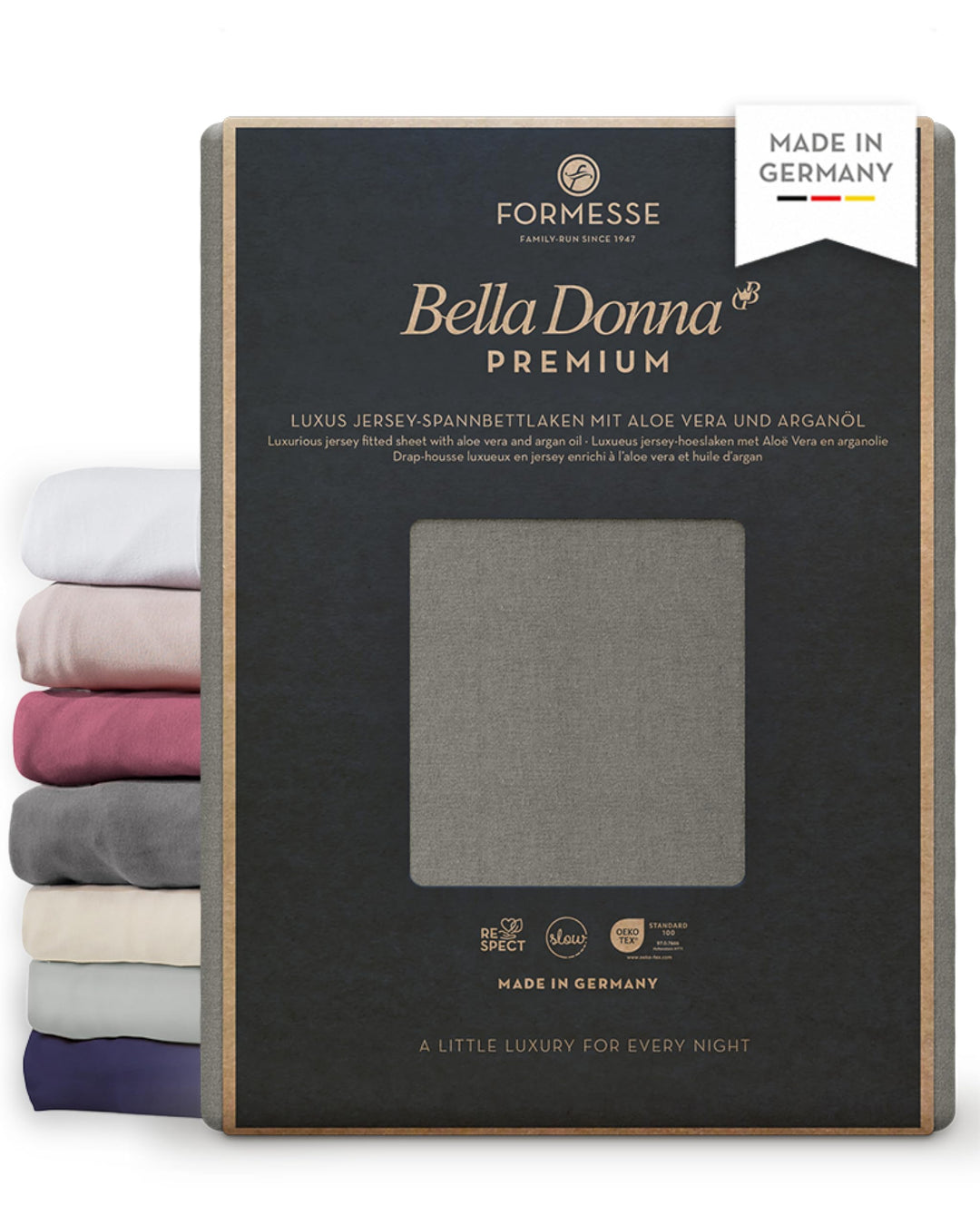 Formesse Premium Spannbetttuch Platin, 140x200-160x220 cm