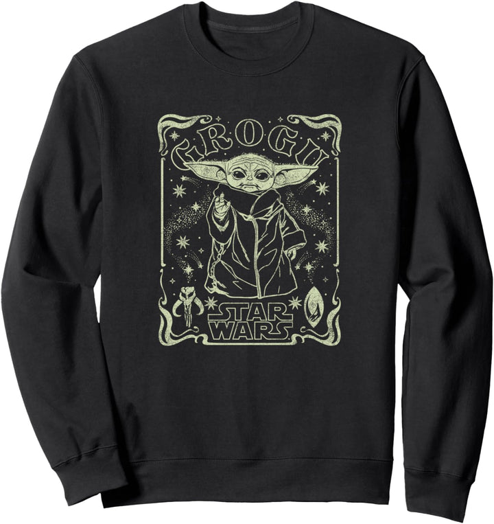 Star Wars: The Mandalorian Starry Grogu Tarot Style Sweatshirt