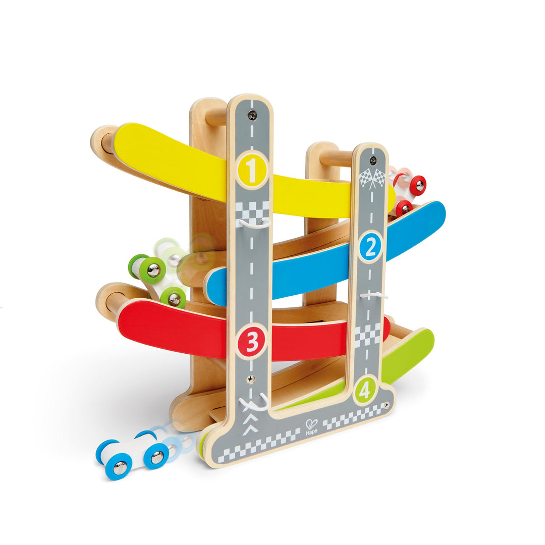 Hape E0438 - Flickflack-Rennbahn, Holzspielzeug