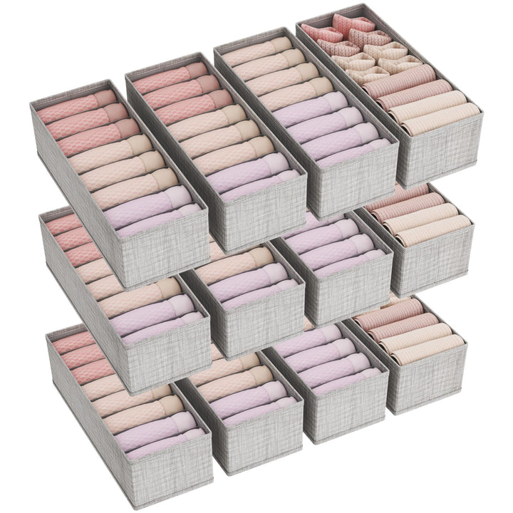 Lifewit 12er Set Hemnes Doppelorganizer für Kommode mit Stabiler Boden, Wickelkommode Organizer, Kle