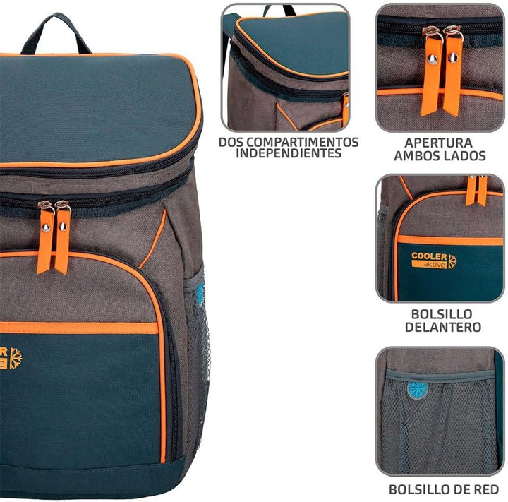 AKTIVE 80790 Kühltasche, 15 l Rucksack, Rucksack