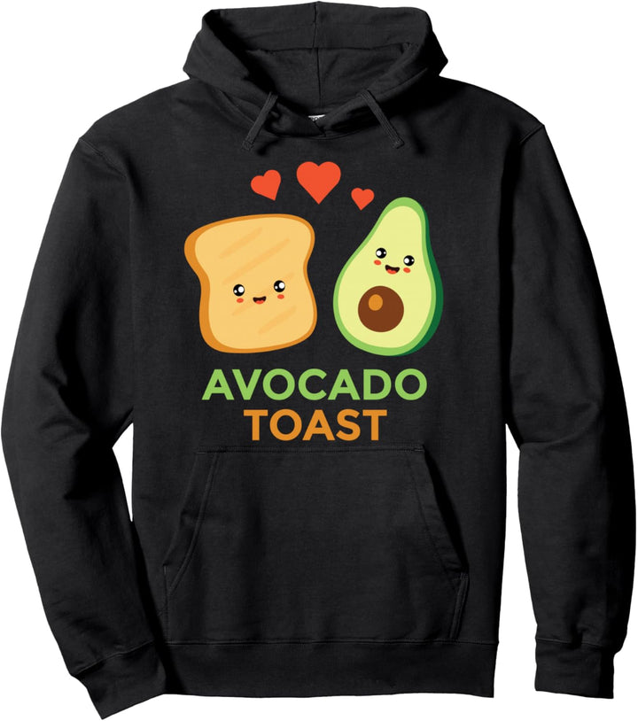 Avocado-Toast Süsse Gesichter Geschenk im Kawaii-Stil Pullover Hoodie