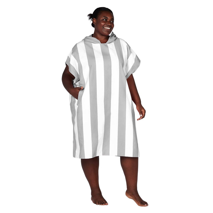 Dock &amp; Bay Poncho für Erwachsene - Kapuzenhandtuch mit tiefen Taschen, Wickeltuch - für Strand &amp; Poo