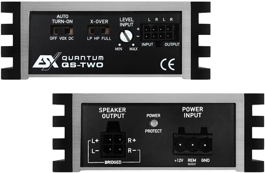 ESX QS-TWO-ISO 2-Kanal Auto/KFZ Plug &amp; Play Upgrade Verstärker/Endstufe kompatibel mit MERCEDES - II