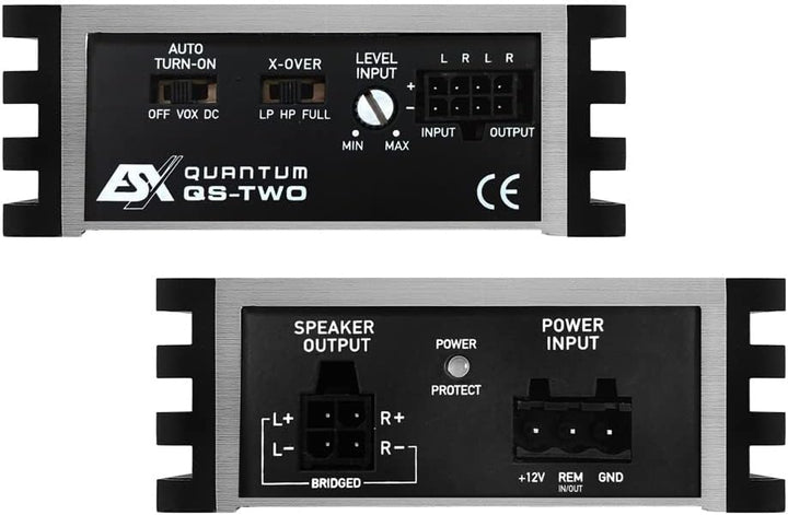 ESX QS-TWO-ISO 2-Kanal Auto/KFZ Plug &amp; Play Upgrade Verstärker/Endstufe kompatibel mit MERCEDES - II