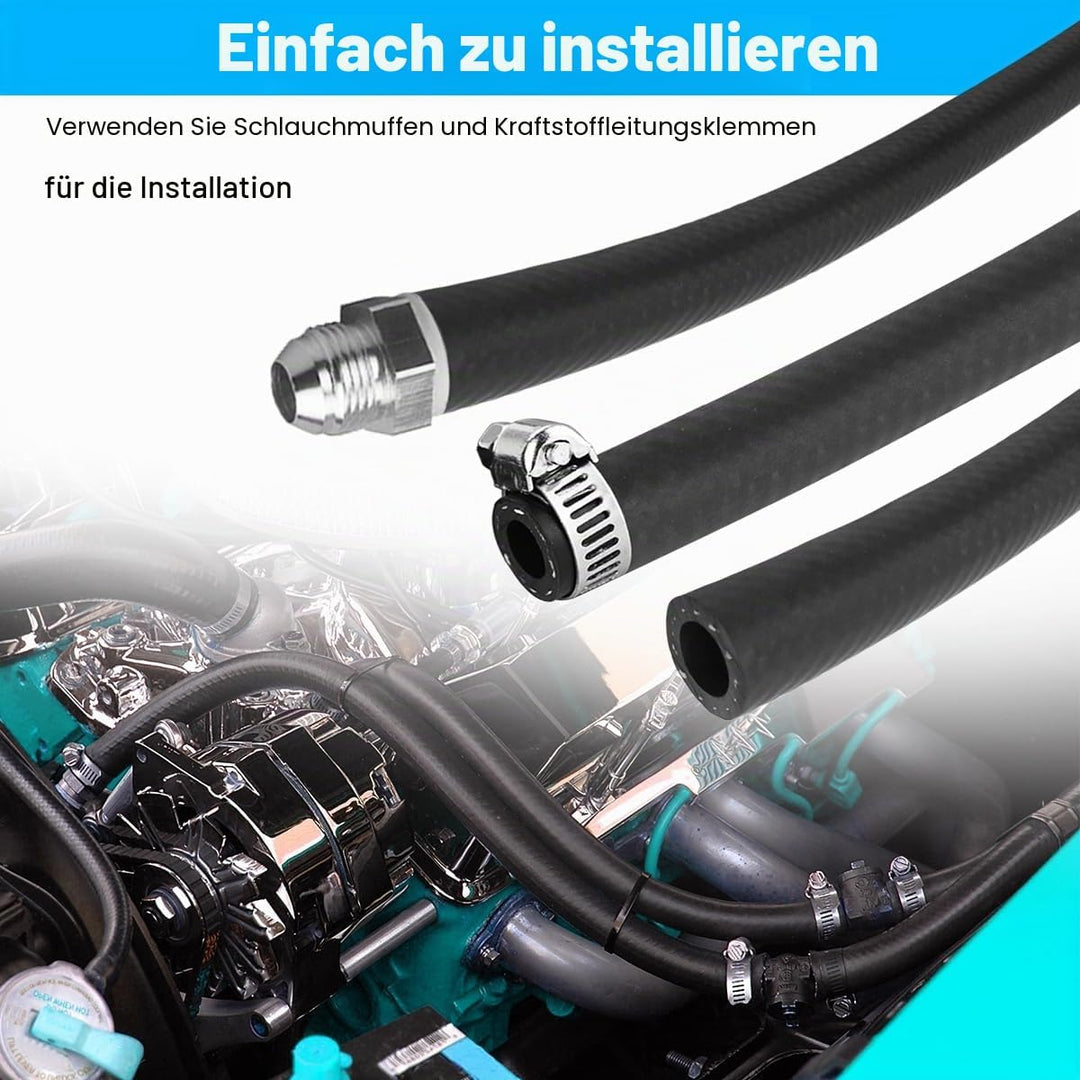 6M Benzinschlauch 6mm Kraftstoffschlauch Ölschlauch Dieselschlauch für Rasenmäher, Moto, Auto, Trakt