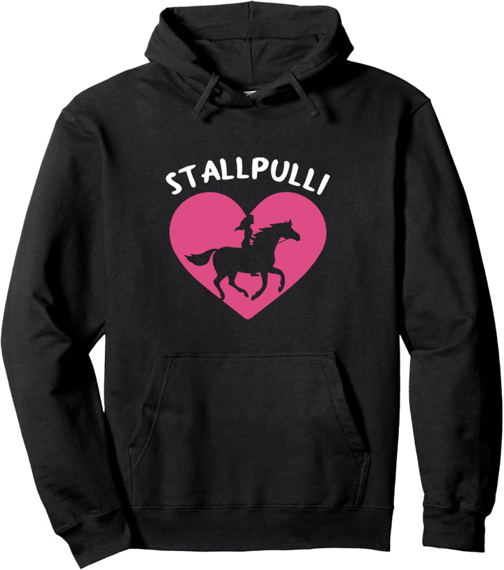 Stallpulli Reiten Pferde Reiter Reitsport Reithof Herz Pullover Hoodie