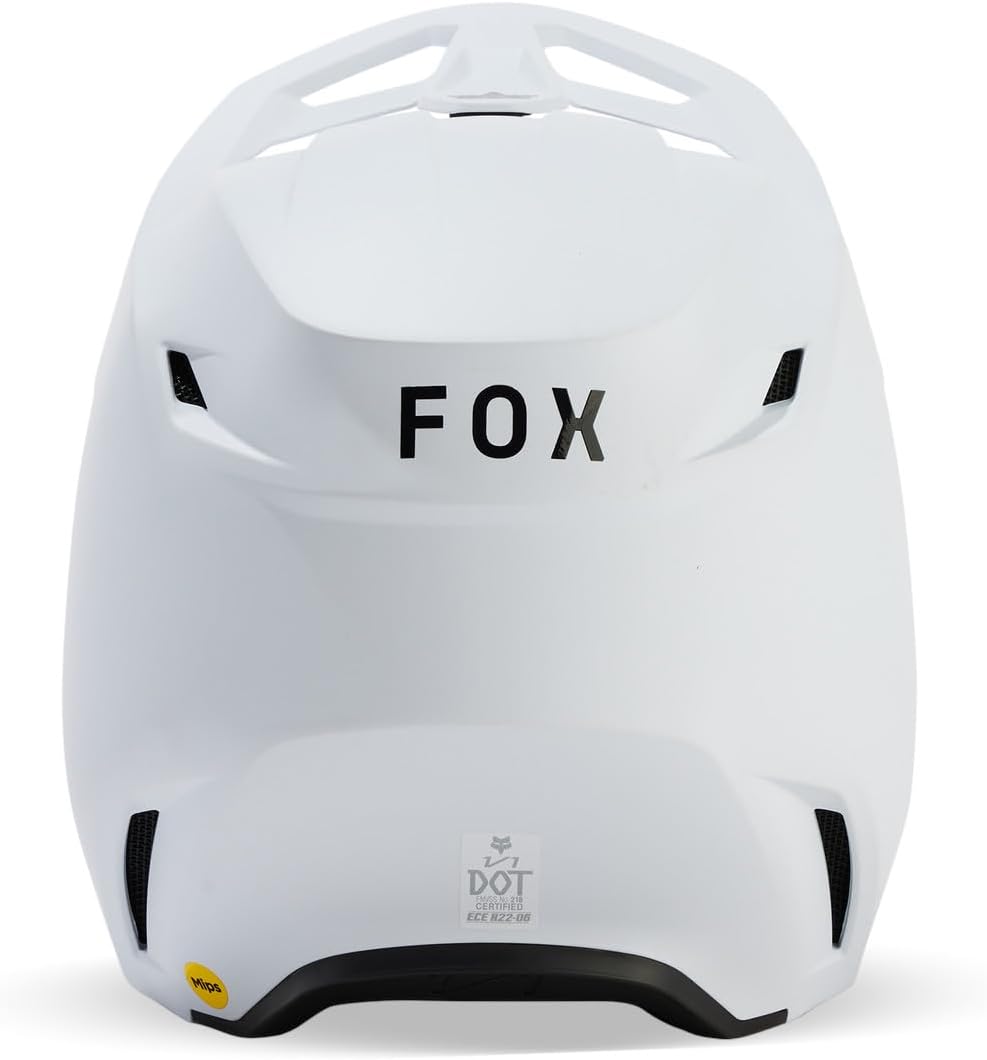 Fox Racing V1 Motocross-Helm, mattweiss, Grösse L L Mattweiss, L Mattweiss