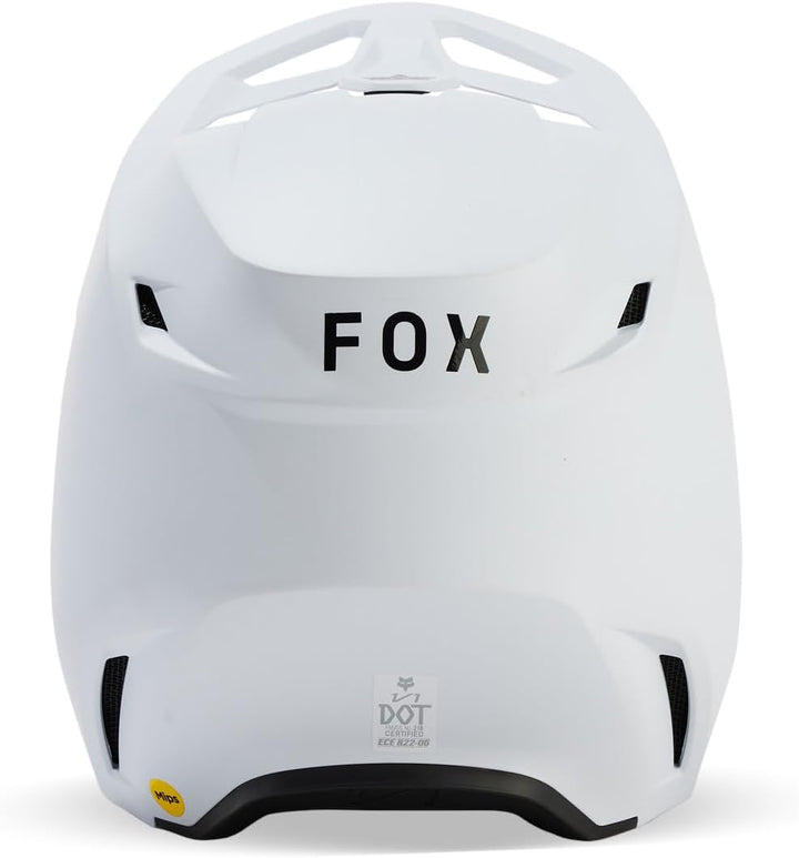 Fox Racing V1 Motocross-Helm, mattweiss, Grösse L L Mattweiss, L Mattweiss
