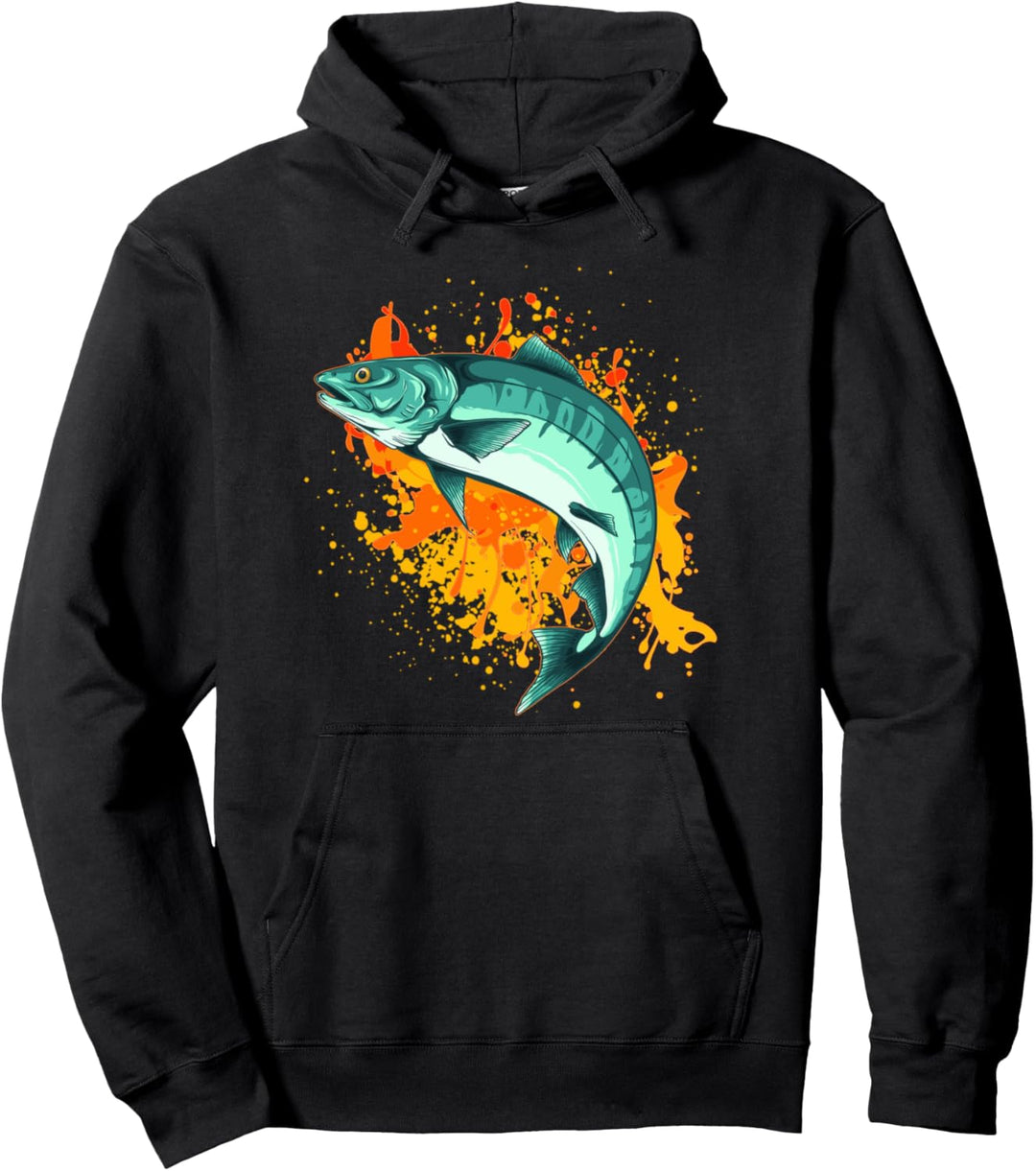 Angler Fischer Fischen Forelle Fische Angel Natur Angeln Pullover Hoodie
