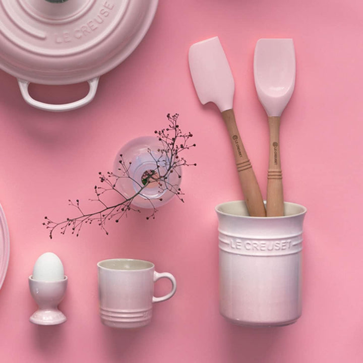 Le Creuset Topf für Kochkellen aus Steinzeug, 1,1 Liter, Shell Pink, 71501117770001, Shell Pink