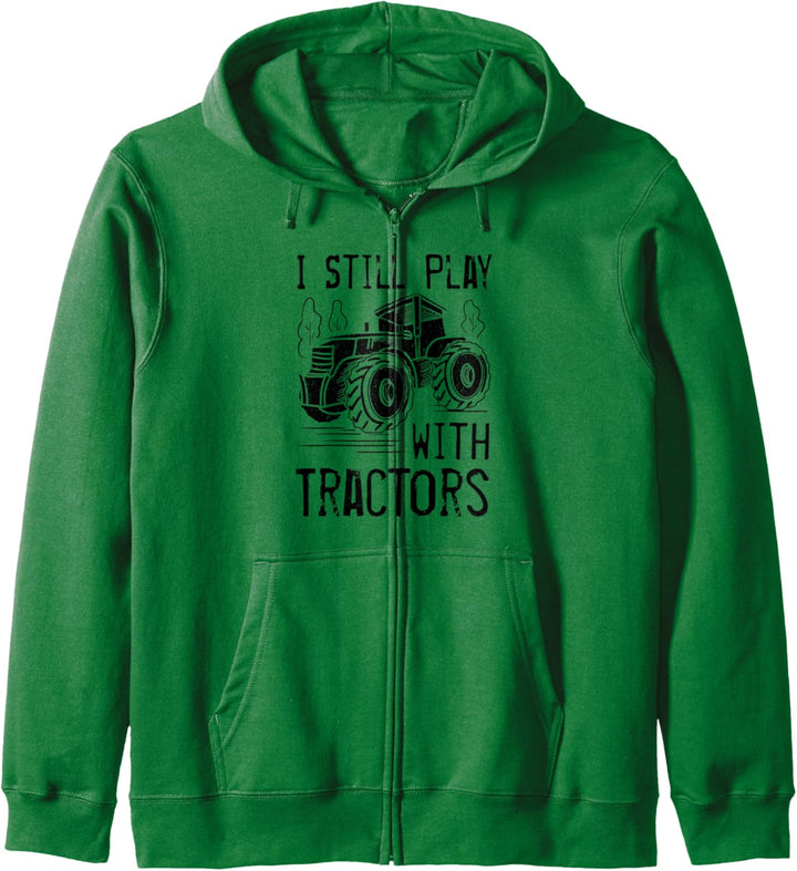 Spielen Sie mit Traktoren Farming Bauernhof Tier Kapuzenjacke