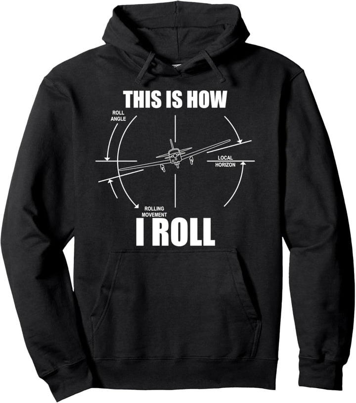 So rolle ich M20J Flugzeugrollenmesser Aviator Pilot Pullover Hoodie