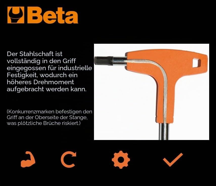 Beta 96T/S6 Sechskant-Stiftschlüsselsatz 10-teilig, 10-teilig