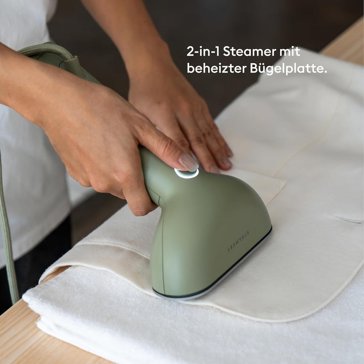 Steamery Dampfglätter Cirrus 3, 1200W, EU-Stecker, Dampfleistung 20g/min, Beheizte Bügelplatte, Schn