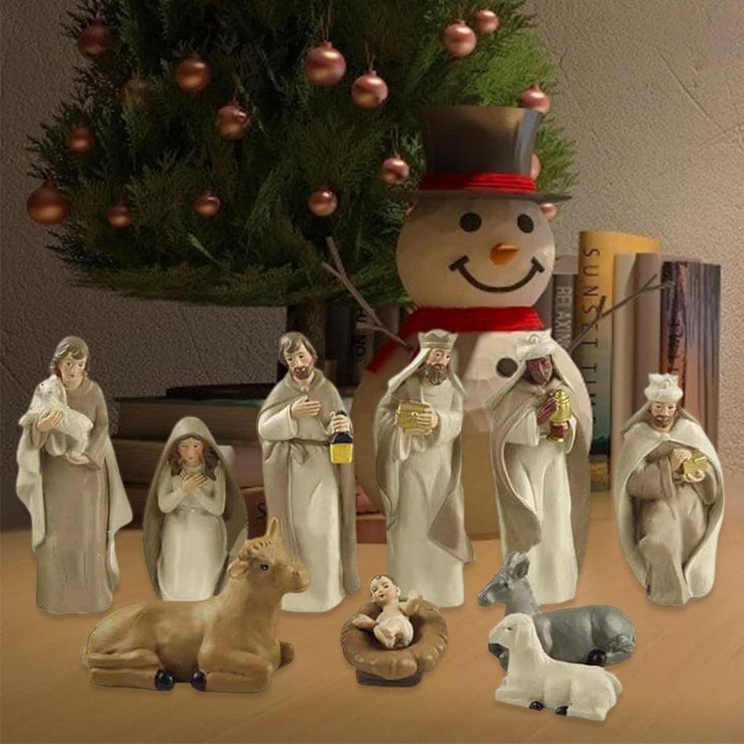 Christus-Geburt von Jesus-Verzierung Krippenfiguren-Set krippenfiguren giessform Zarte stehende Harz