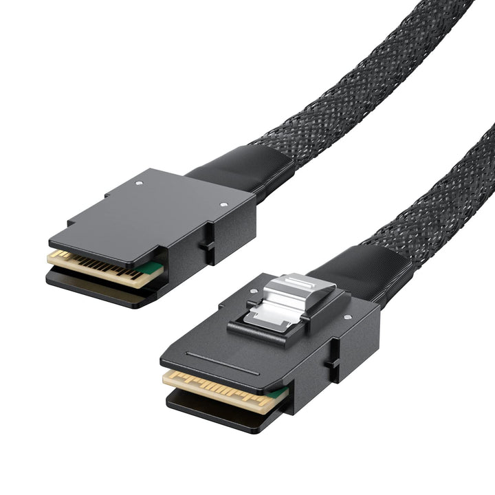 ipolex Internes SAS Kabel, SFF-8087 auf SFF-8087 Mini SAS Kabel, 6 Gbps, 0.5 meter (1.65ft) SFF-8087