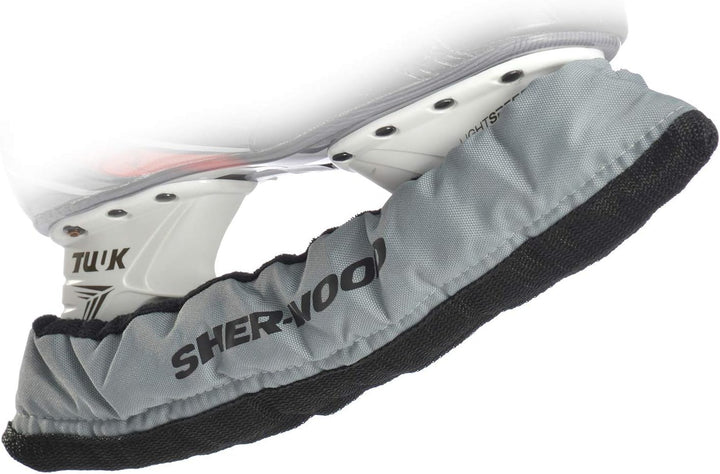 SHERWOOD - Senior Pro Eishockey elastische Kufenstrümpfe für Eishockey- & Schlittschuhe, 2 Stück sil
