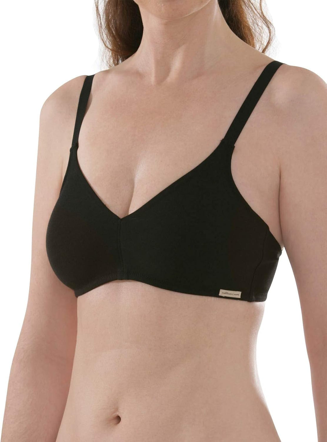 COMAZO Earth 2er Sparpack Damen BH gemoldet, Gr. 70-90 A-C 80A Schwarz, 80A Schwarz