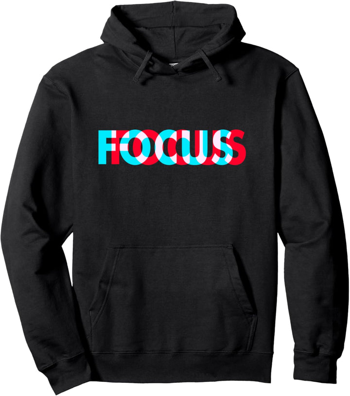 Lustiges Fokus-Design - optische Täuschung Trippy Pullover Hoodie