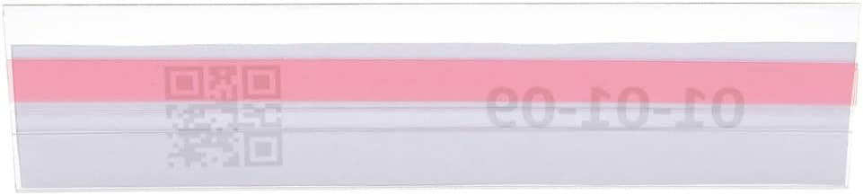 Etikettenhalter selbstklebend (mit verkürzter Rund nach vorne gebogener Vorderseite, 210x100mm) 210x