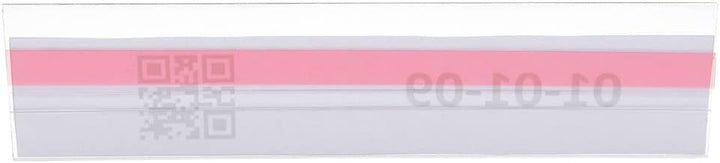 Etikettenhalter selbstklebend (mit verkürzter Rund nach vorne gebogener Vorderseite, 210x100mm) 210x