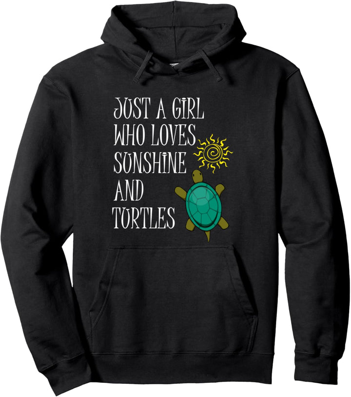 Schildkröte und Sonne Lustiger Spruch Mädchen Pullover Hoodie