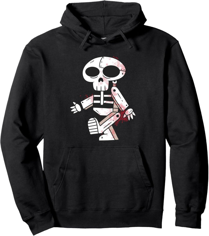 Roboter Skelett Pullover Hoodie