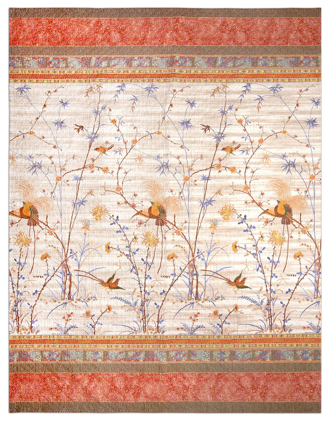 Bassetti Fong Tagesdecke, 100 57 Fäden pro cm² /Füllung: 100% Reiner Baumwolle, Beige, 265x255 cm 26