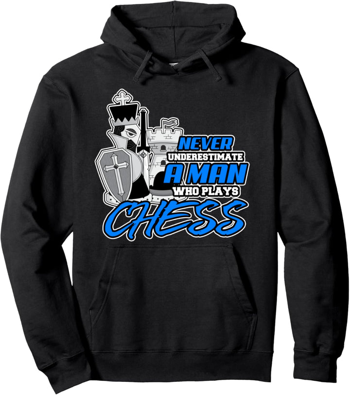 Herren Unterschätzen Schach Geschenk Schachspieler Schach Pullover Hoodie