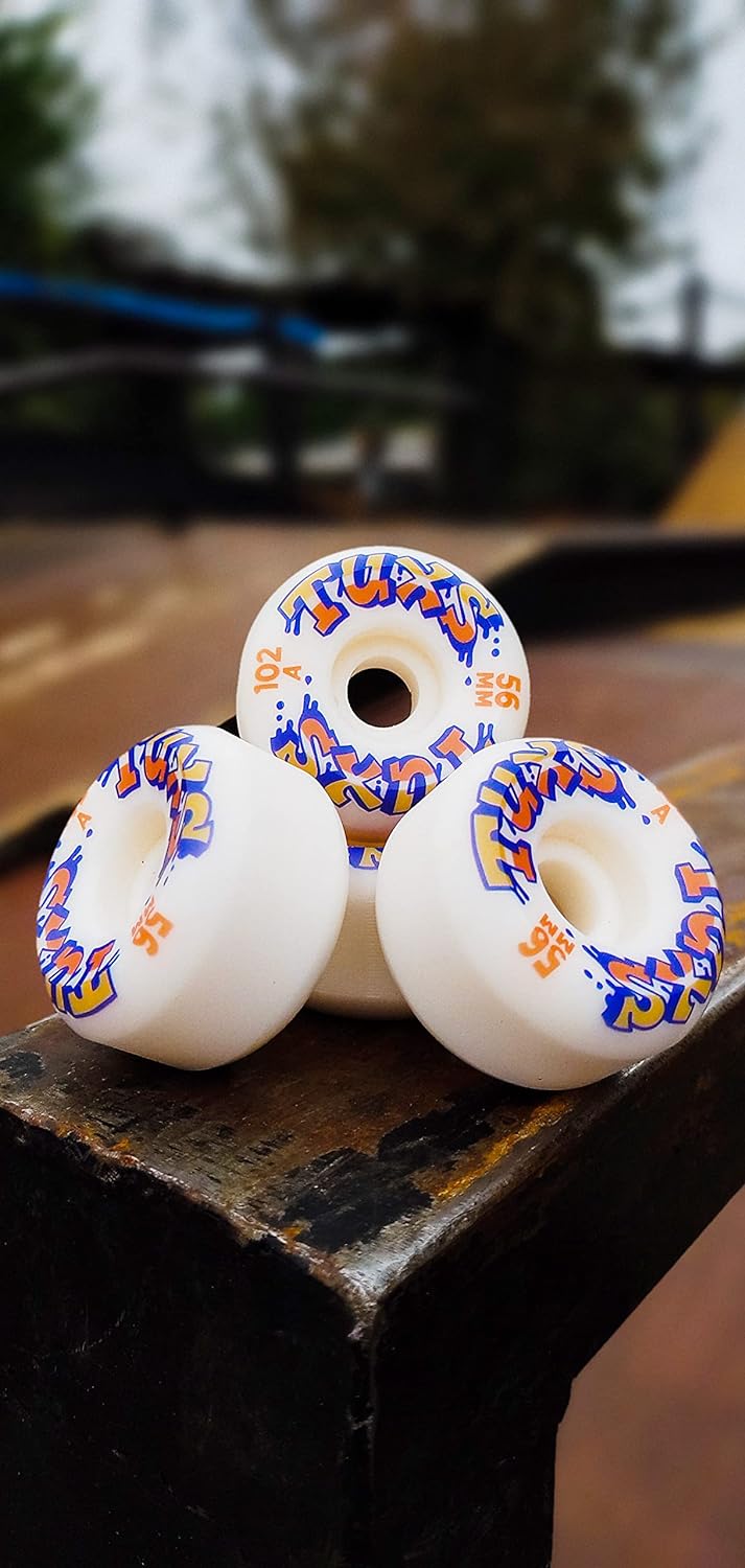 TUXS Skateboard Rollen 56mm 102A Härte Pro Side Cut SHR Premium Kugellager Wheels Wheels Räder für S