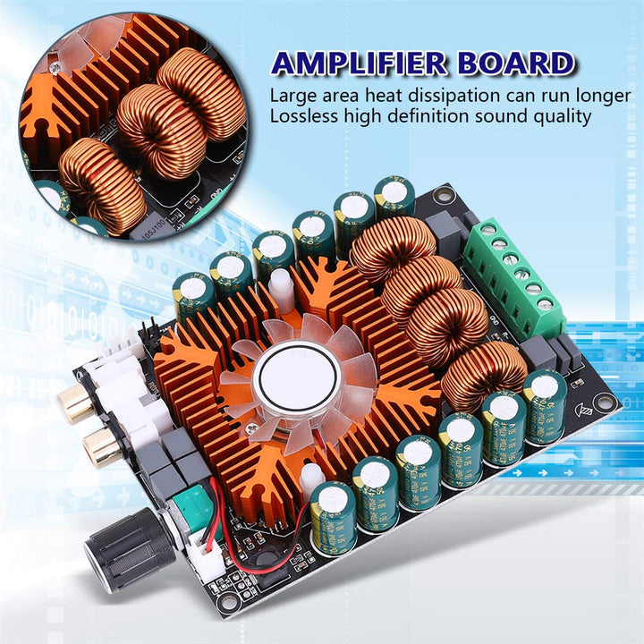 TDA7498E 160Wx2 2.0HIFI-Verstärkermodul, Digitale Stereo-Endstufe Hochleistungs-Audioverstärkerplati