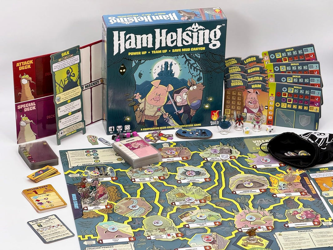 Fireside Games | Ham Helsing | Kooperatives Deck Crafting Abenteuer Mit Transparenten Upgrades Schur