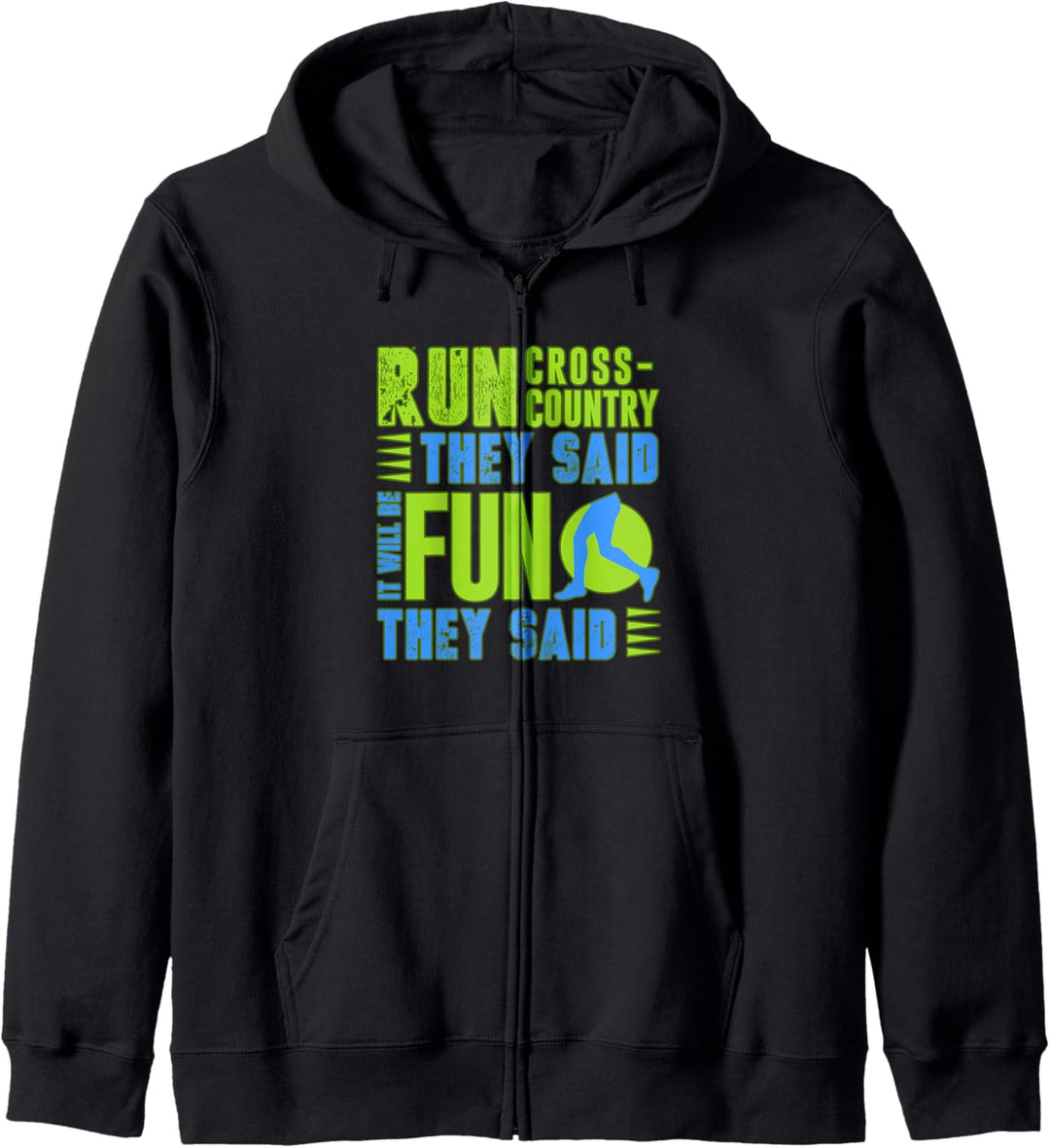 Lustiger Cross Country Runner Geschenk für Coach XC Race Kapuzenjacke