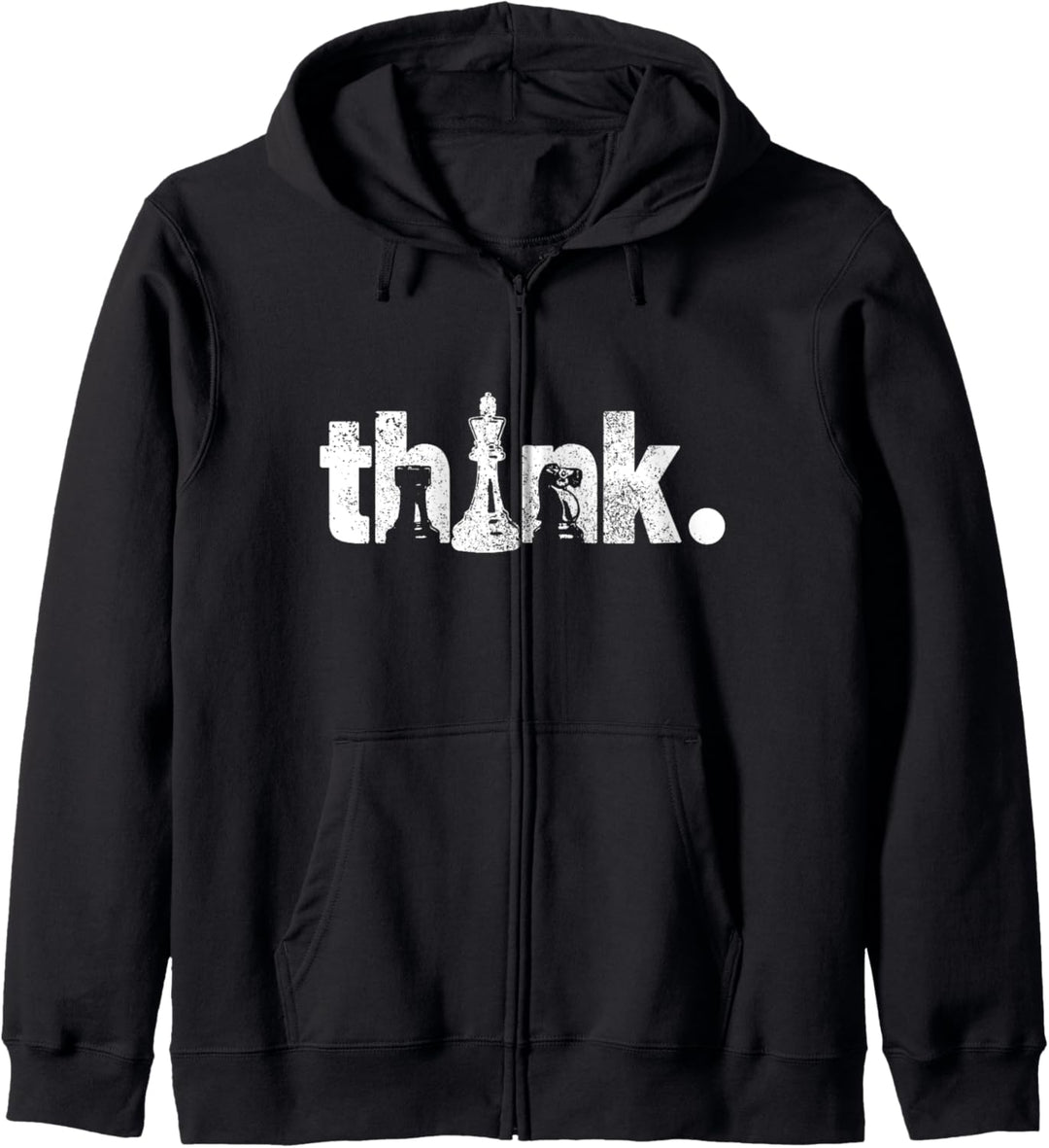 Chess Think Vintage Chess Master Club Schachspieler Kapuzenjacke