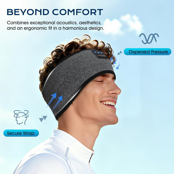 LC-dolida Schlafkopfhörer Bluetooth Stirnband Kopfhörer, Schlafkopfhörer Seitenschläfer Schlaf zum K
