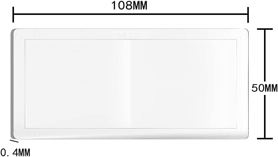 2er-Pack Lupe Schweissgläser, 3,0 Vergrösserung, Schweisshelmlupe, 108 x 50 Zentimeter, kompatibel m