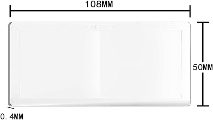 2er-Pack Lupe Schweissgläser, 3,0 Vergrösserung, Schweisshelmlupe, 108 x 50 Zentimeter, kompatibel m