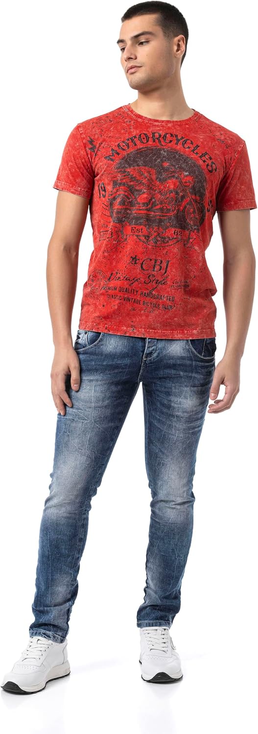 Cipo &amp; Baxx Herren Jeans | Modernes Denim | Markante Details | Vielseitig kombinierbar für Freizeit