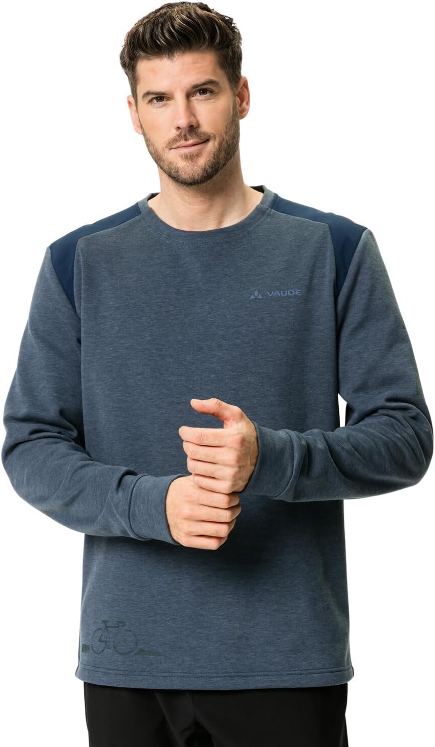 VAUDE Herren Men's Cyclist Sweater Sweatshirt S Dark Sea Uni, S Dark Sea Uni