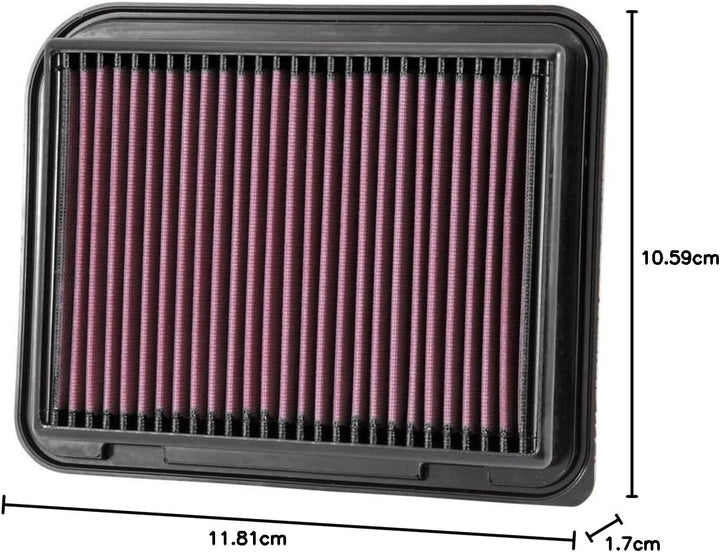 K&amp;N 33-3015 Motorluftfilter: Hochleistung, Prämie, Abwaschbar, Ersatzfilter,Erhöhte Leistung, 2003-2