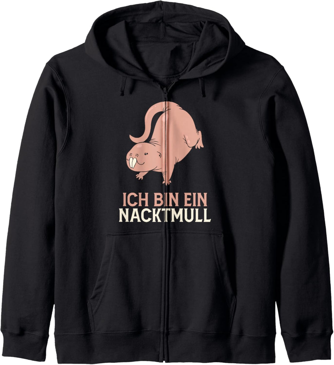 Nacktmull Ratte Nagetier Tier Ich bin ein Nacktmull Kostüm Kapuzenjacke