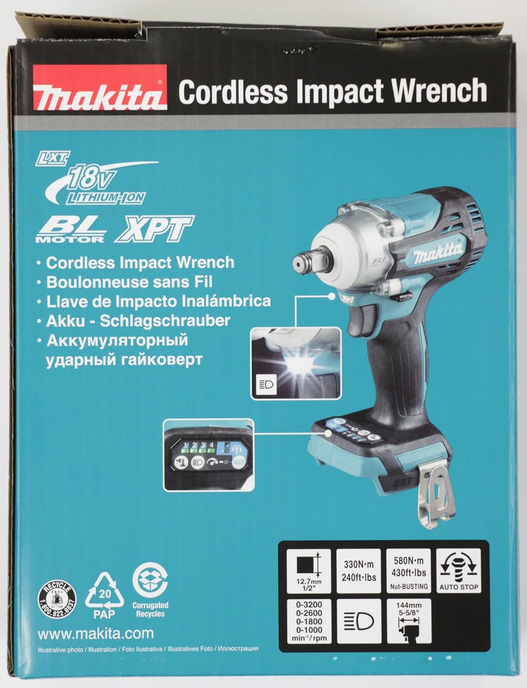 Makita DTW300Z Akku-Schlagschrauber 18,0 V (ohne Akku, ohne