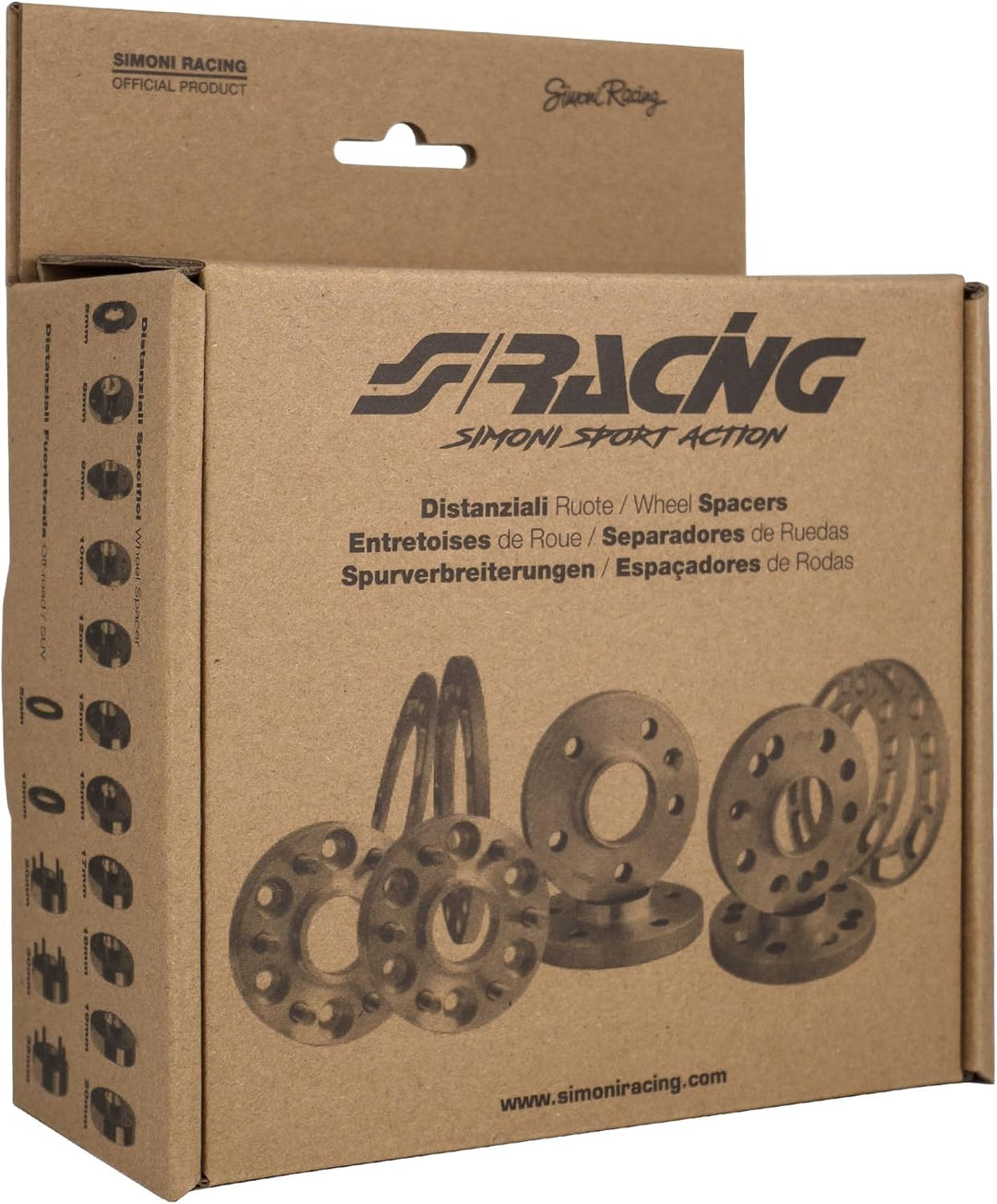 Simoni Racing DR019/B7 Spezifische Spurverbreiterungen mit Schrauben