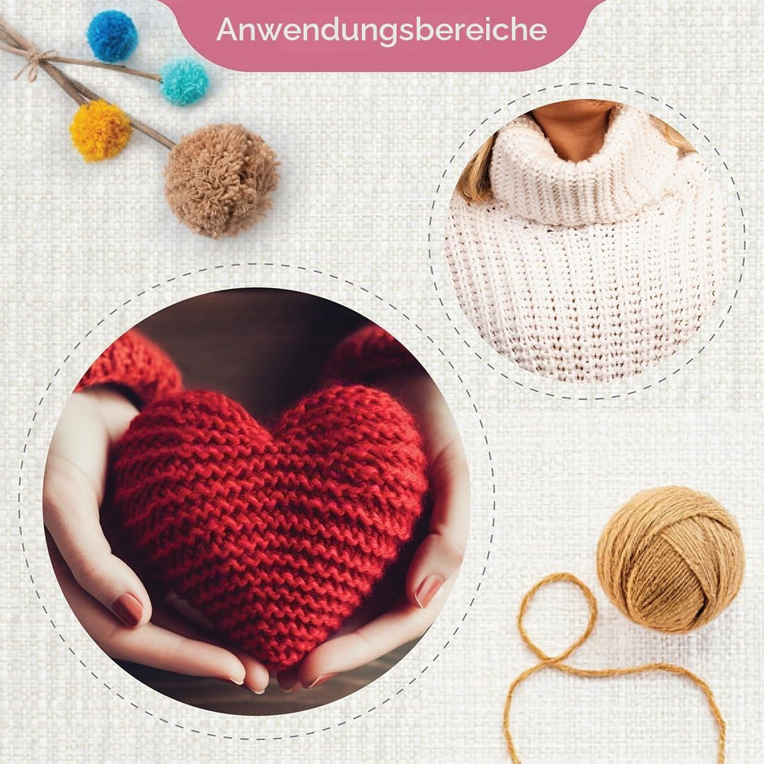 KNITPRO – KnitPro Believe Set mit austauschbaren Nadeln (3–6,00 mm) – 1 Set, K36302, 21x13x4cm Blau
