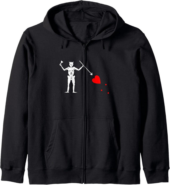 Blackbeard Jolly Roger Flagge Kapuzenjacke