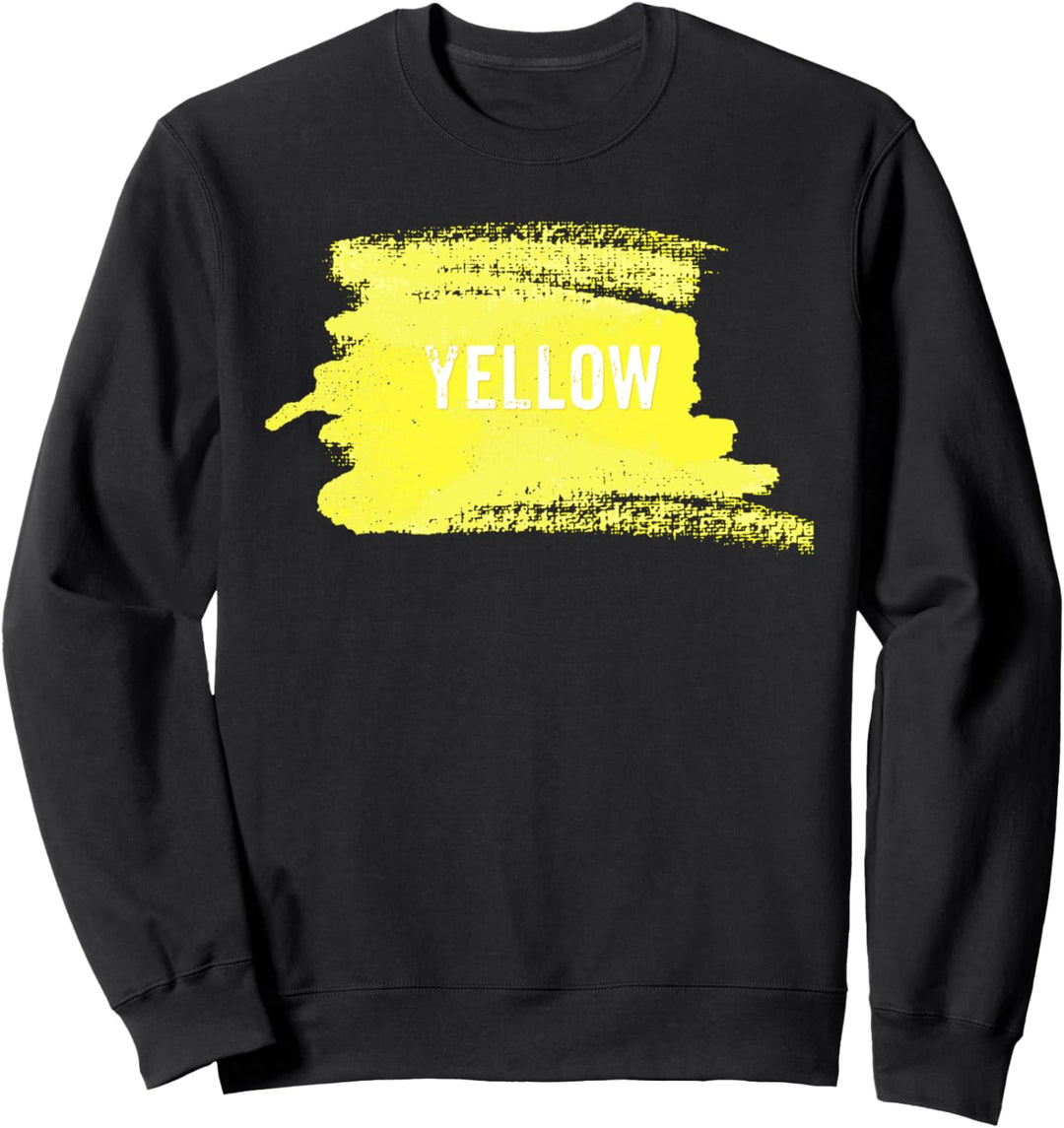 GELBE Farbstriche Sweatshirt