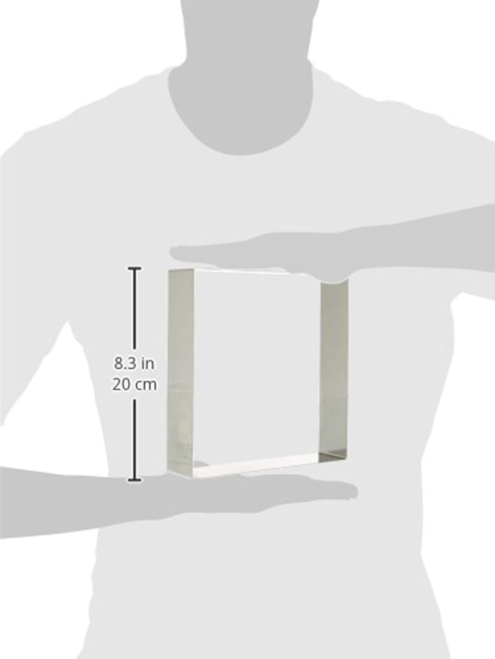 Decora 0063796 TORTENRING QUADRATISCH AUS Edelstahl 20X20X4,5 H cm 20 x 20 x 4,5 cm, 20 x 20 x 4,5 c