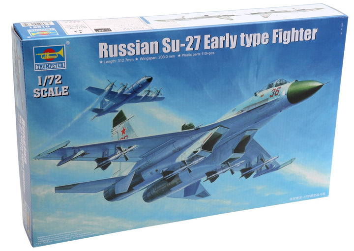 Trumpeter 01661 Modellbausatz Russian Su-27 Early type Fighter