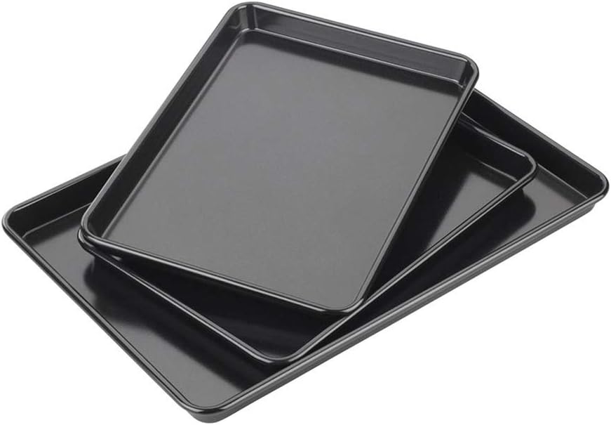 Tala Performance Backbleche, 3er-Set, Karbonstahl von professioneller Stärke, mit Eclipse-Premium-An